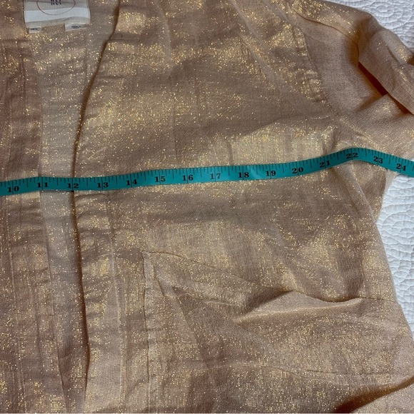 Hei Hei Daybreak Shimmered Kimono Jacket Size XS-S Gold Anthropologie - Picture 15 of 16